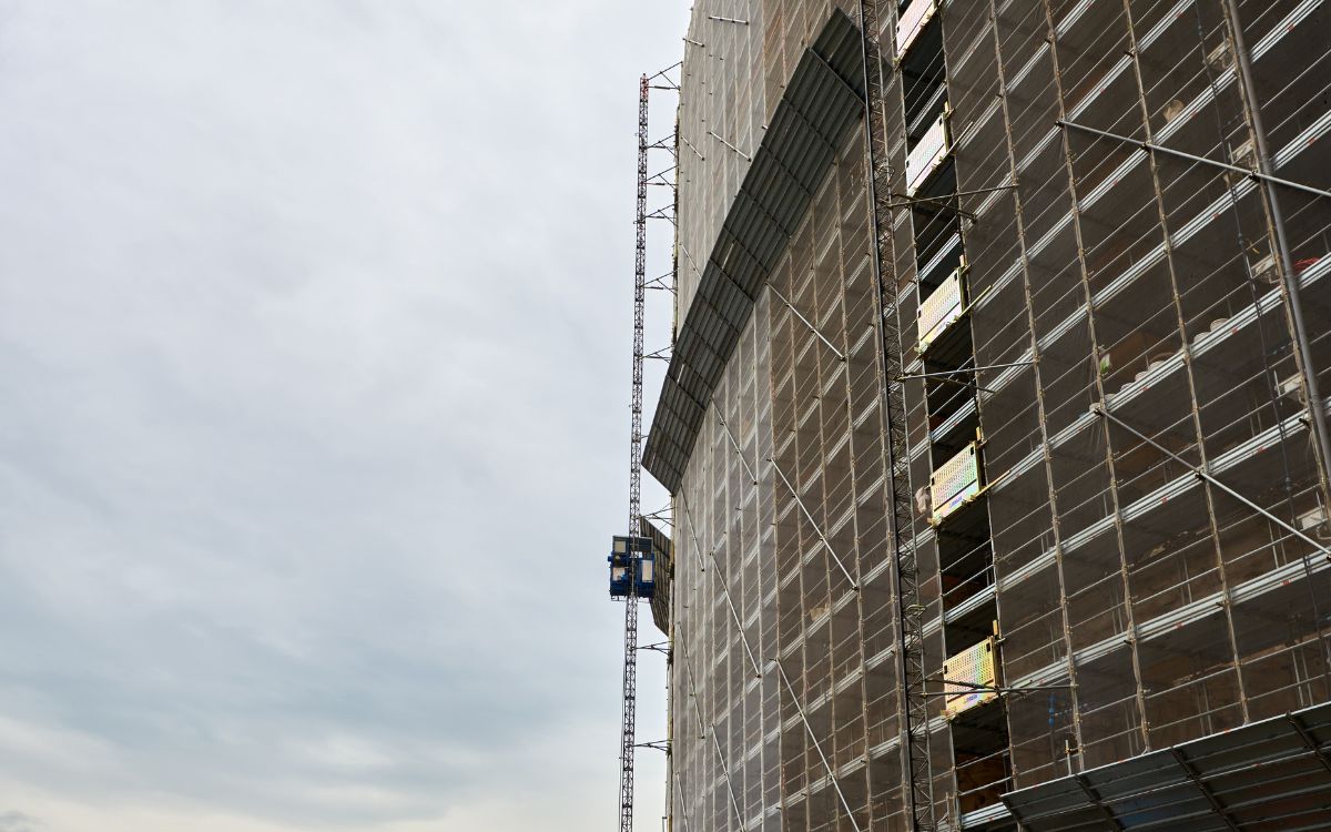 protecciones colectivas para rehabilitación de edficios